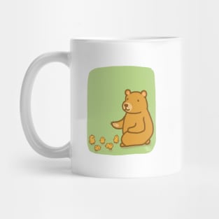 Maurice the Bear - Feeding the Chickens Mug